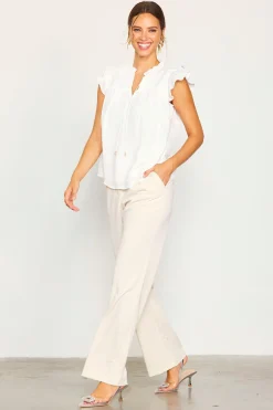 Gwynne Ruffle Short Sleeve Top*SKIES ARE BLUE