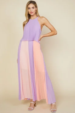 Halter Pleated Maxi Dress*SKIES ARE BLUE Sale