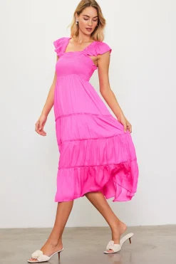 Hathaway Tiered Midi Dress*SKIES ARE BLUE Sale