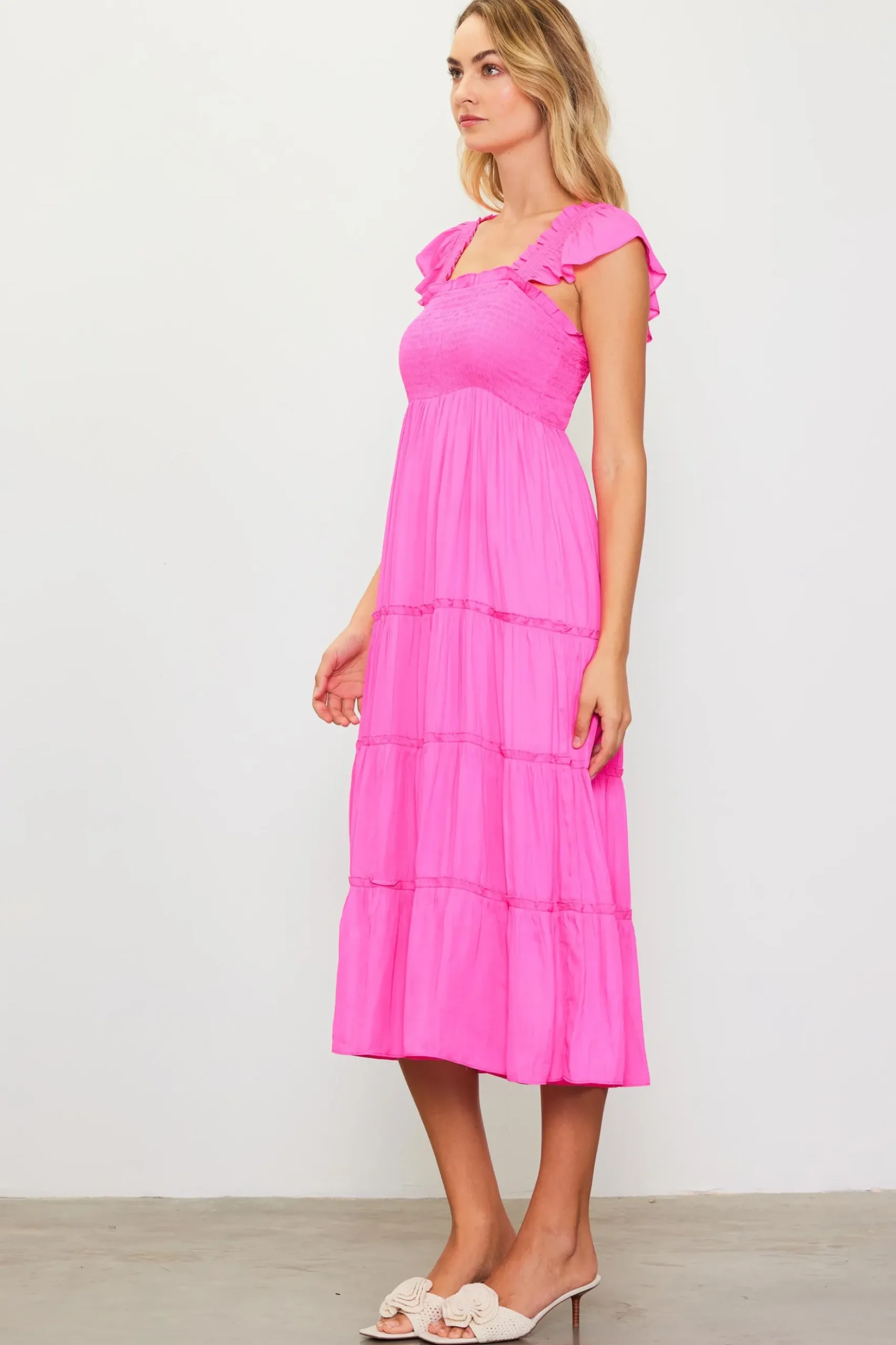 Hathaway Tiered Midi Dress*SKIES ARE BLUE Sale