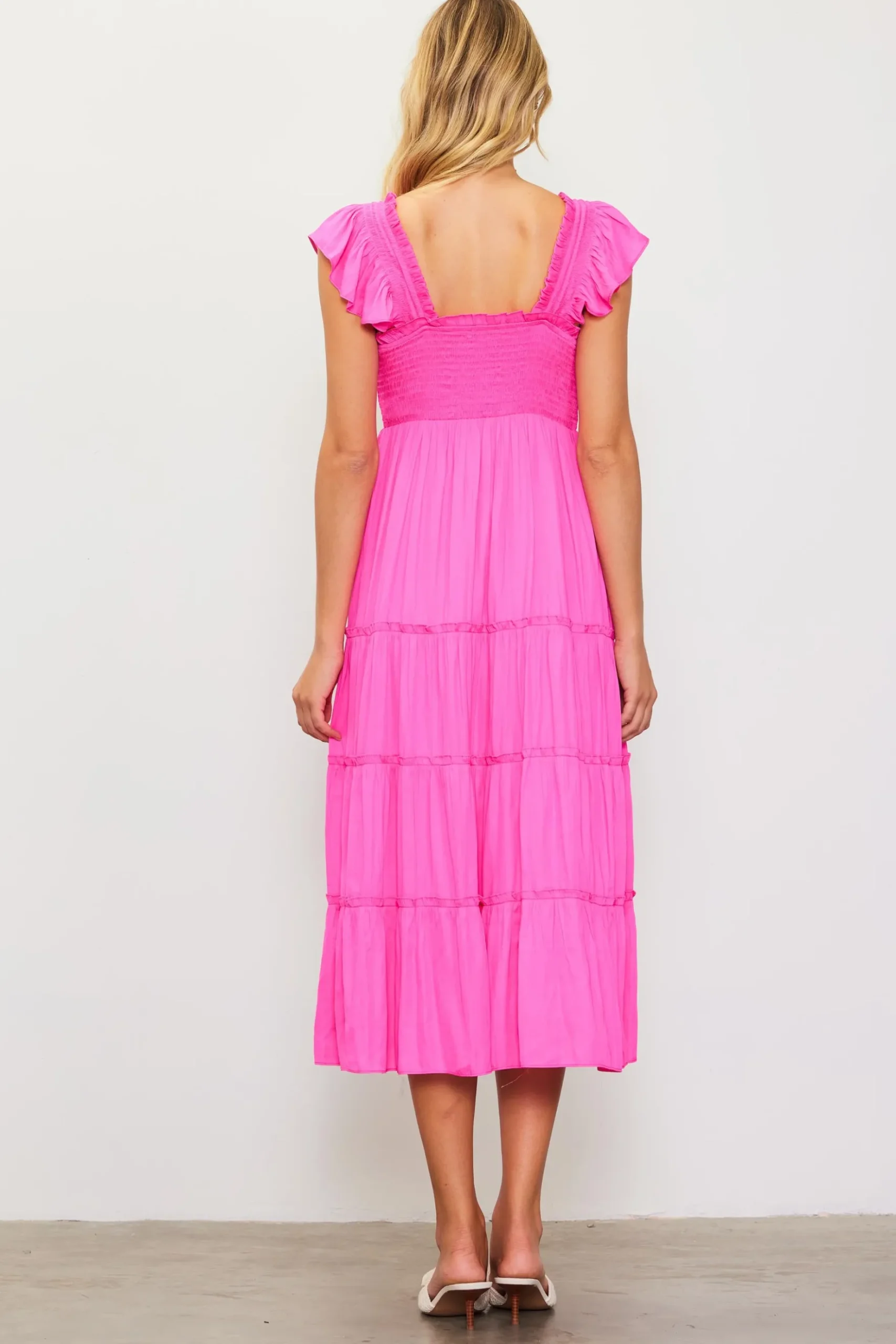 Hathaway Tiered Midi Dress*SKIES ARE BLUE Sale