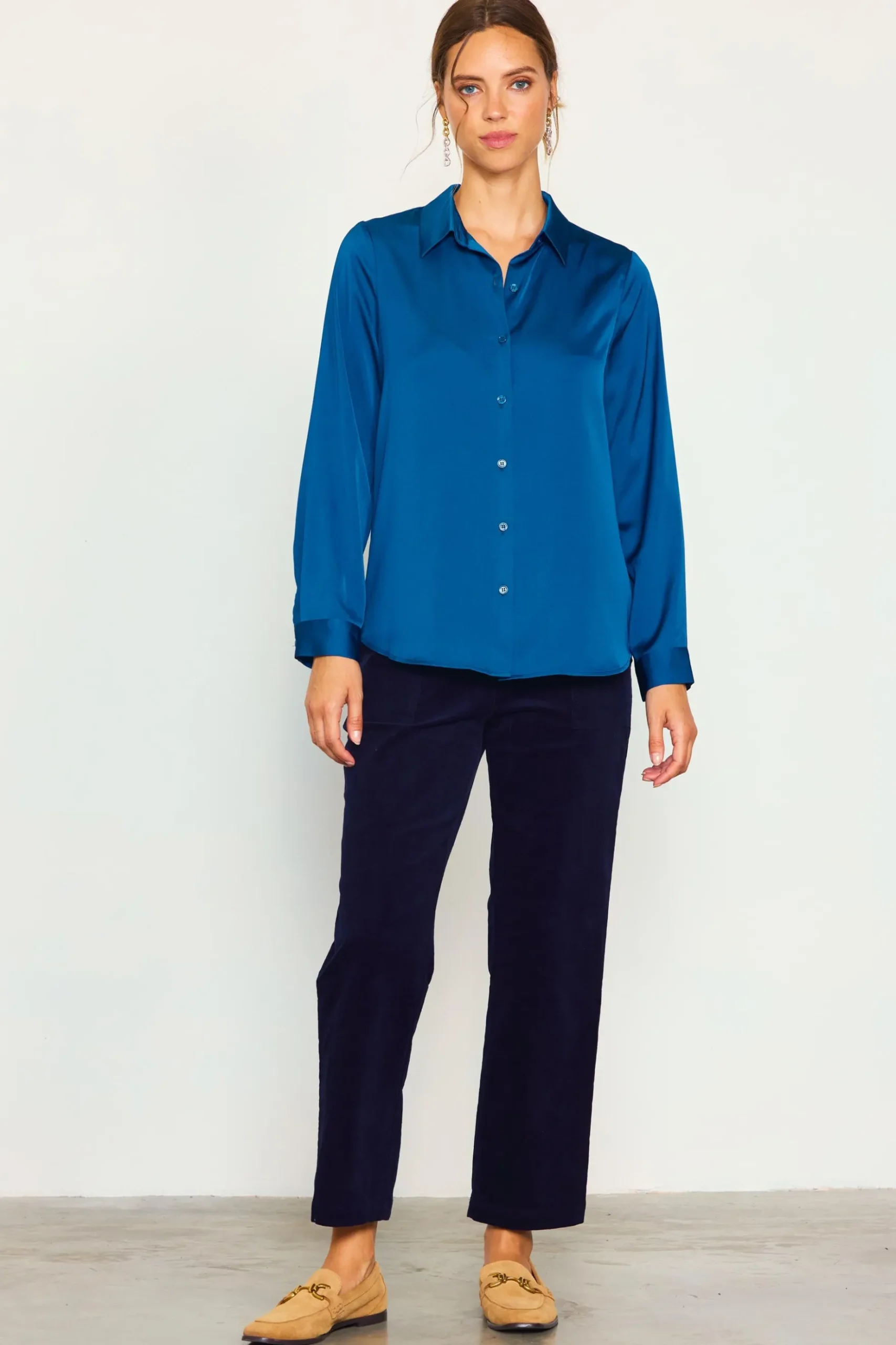 High Waisted Corduroy Pants*SKIES ARE BLUE Outlet