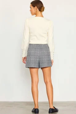 Houndstooth Pleated Mini Skort*SKIES ARE BLUE Clearance
