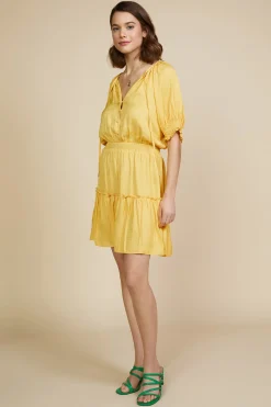 Jacquard Tiered Short Dress*SKIES ARE BLUE Best