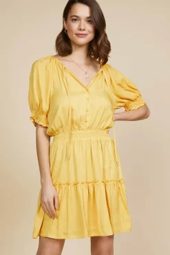 Jacquard Tiered Short Dress*SKIES ARE BLUE Best