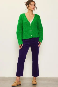Jewel Button Detail Cardigan*SKIES ARE BLUE Clearance