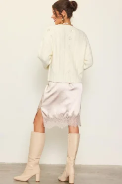 Jewel Button Detail Cardigan*SKIES ARE BLUE Outlet