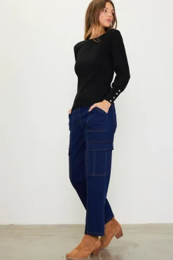 Jewel Detail Longsleeve Sweater*SKIES ARE BLUE Hot