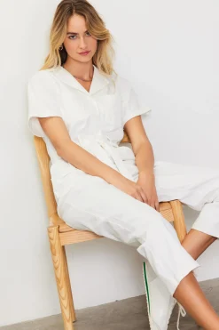 Kendall Washed Utility Jumpsuit*SKIES ARE BLUE Sale