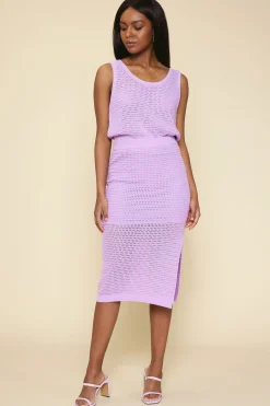 Knit Side Slit Skirt*SKIES ARE BLUE New