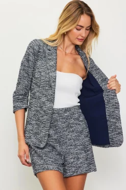 Knit Tweed Blazer*SKIES ARE BLUE
