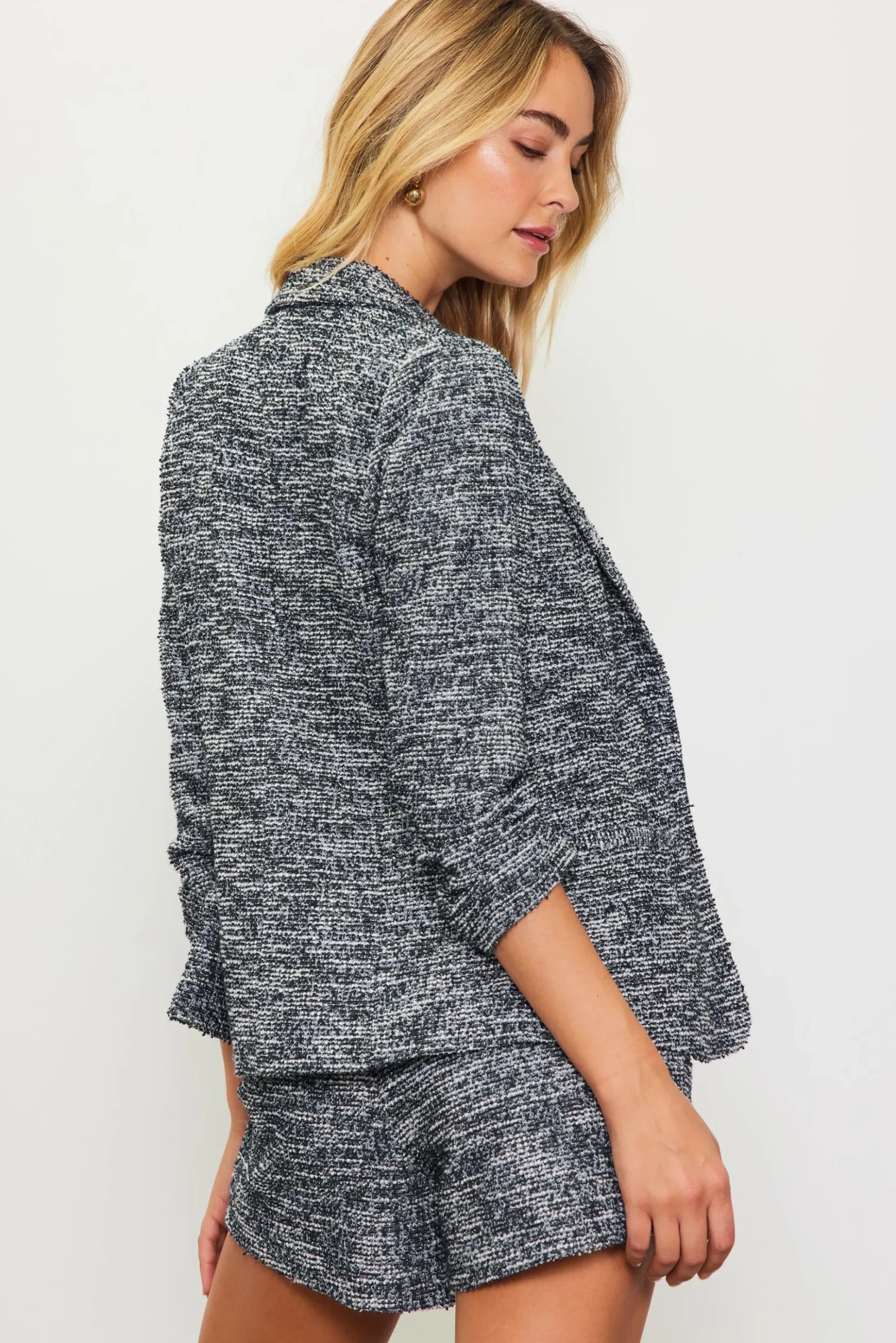 Knit Tweed Blazer*SKIES ARE BLUE