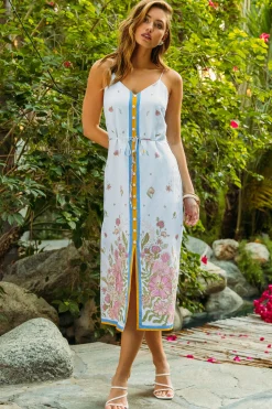 Lanya Floral Print Midi Dress*SKIES ARE BLUE Outlet
