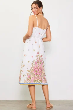 Lanya Floral Print Midi Dress*SKIES ARE BLUE Outlet