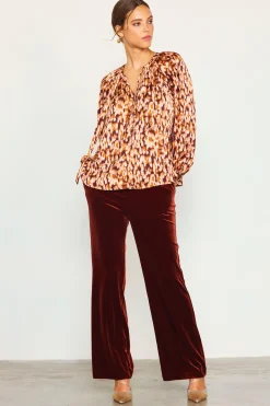Leopard Print Longsleeve Blouse*SKIES ARE BLUE