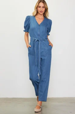 Light Washed Jumpsuit*SKIES ARE BLUE Hot