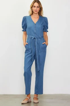 Light Washed Jumpsuit*SKIES ARE BLUE Hot