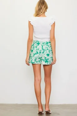 Lily Print Twill Shorts*SKIES ARE BLUE