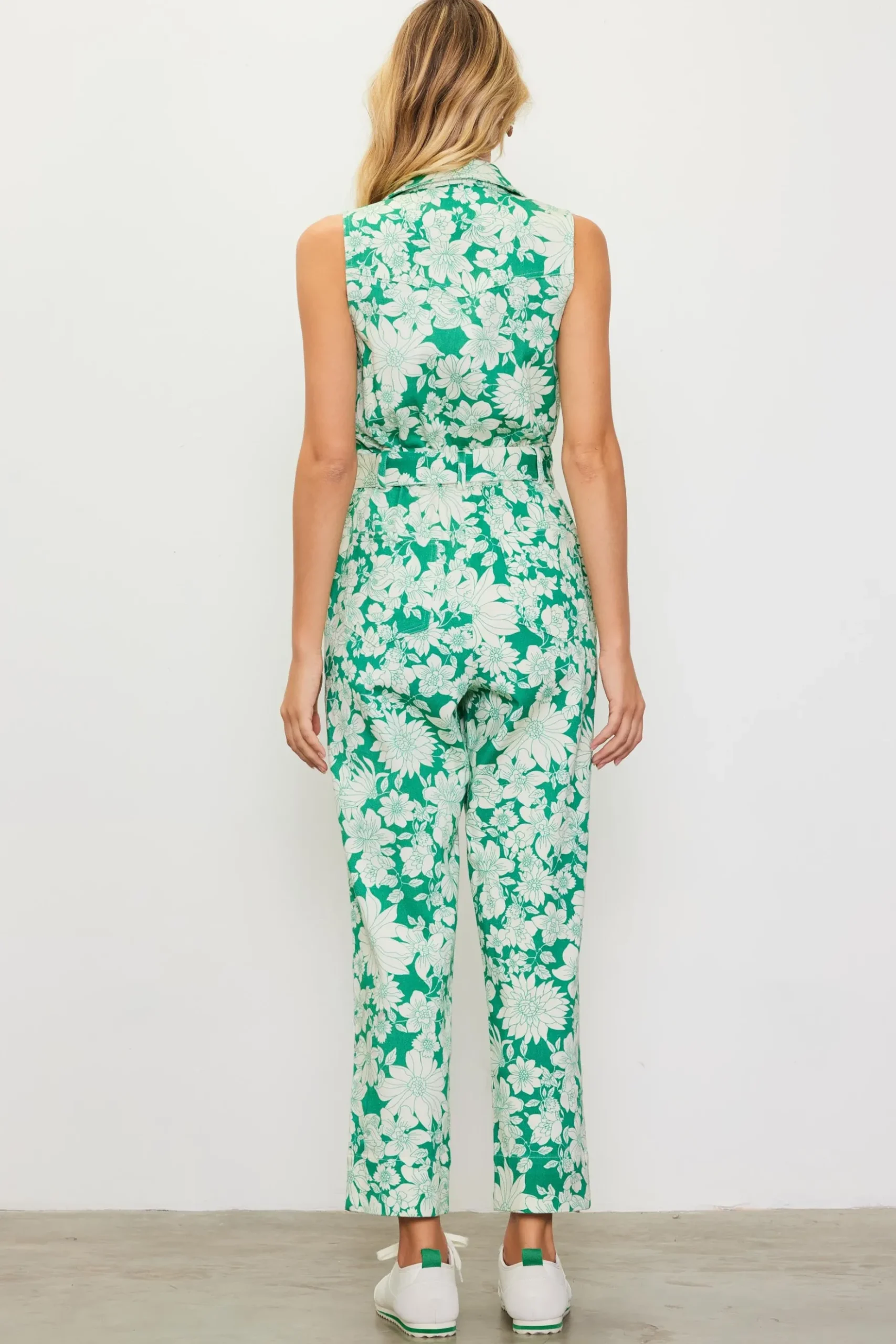 Lily Print Twill Sleeveless Jumpsuit*SKIES ARE BLUE Outlet