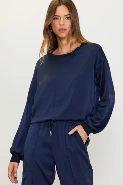 Longsleeve Bubble Top*SKIES ARE BLUE Hot