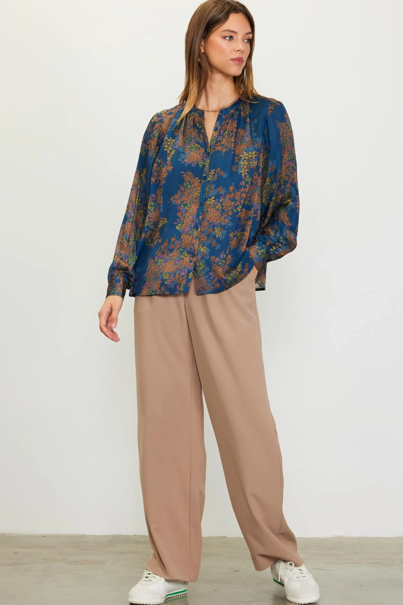 Longsleeve Buttondown Blouse*SKIES ARE BLUE Discount