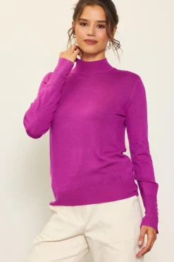Longsleeve Mock Neck Sweater*SKIES ARE BLUE Outlet