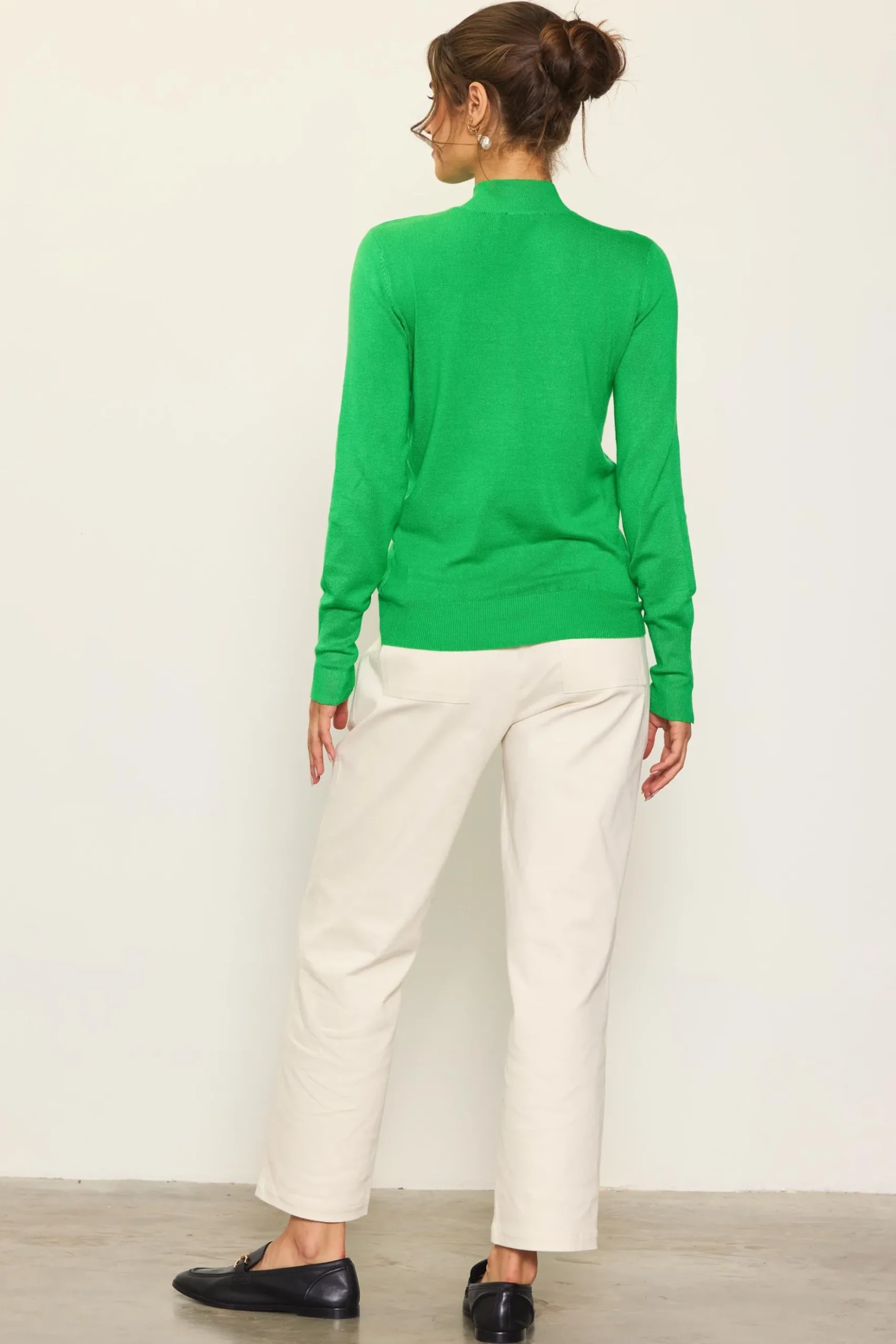 Longsleeve Mock Neck Sweater*SKIES ARE BLUE