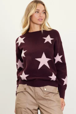 Lurex Star Print Sweater*SKIES ARE BLUE Discount