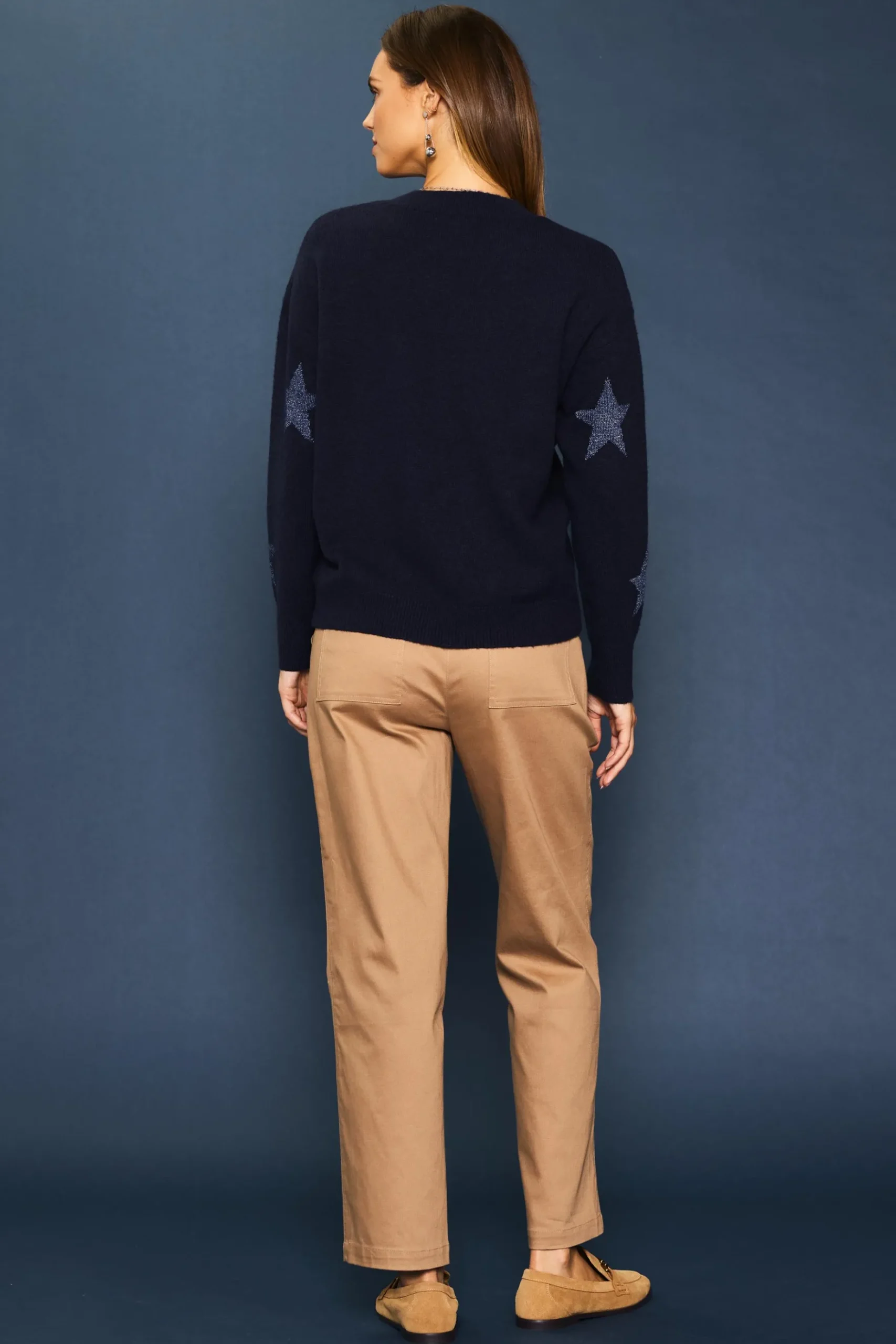 Lurex Star Print Sweater*SKIES ARE BLUE Sale