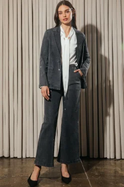 Lydia Rhinestone Denim Pants*SKIES ARE BLUE