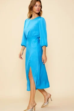 Mariela Front Slit Midi Dress*SKIES ARE BLUE Sale