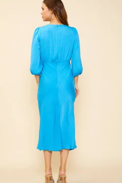 Mariela Front Slit Midi Dress*SKIES ARE BLUE Sale