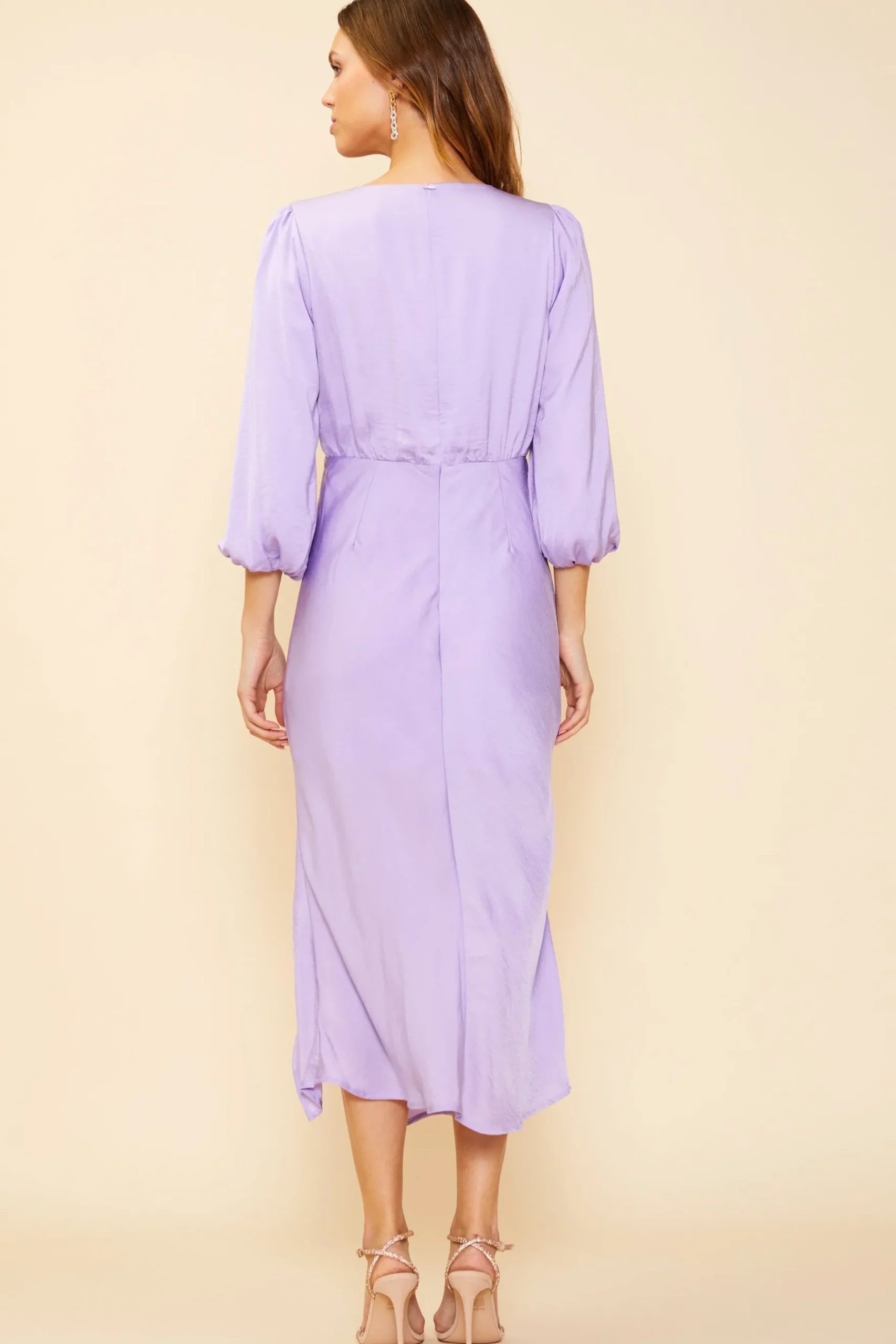 Mariela Front Slit Midi Dress*SKIES ARE BLUE Outlet