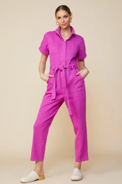 Millie Utility Zip Jumpsuit*SKIES ARE BLUE Clearance