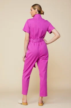 Millie Utility Zip Jumpsuit*SKIES ARE BLUE Clearance