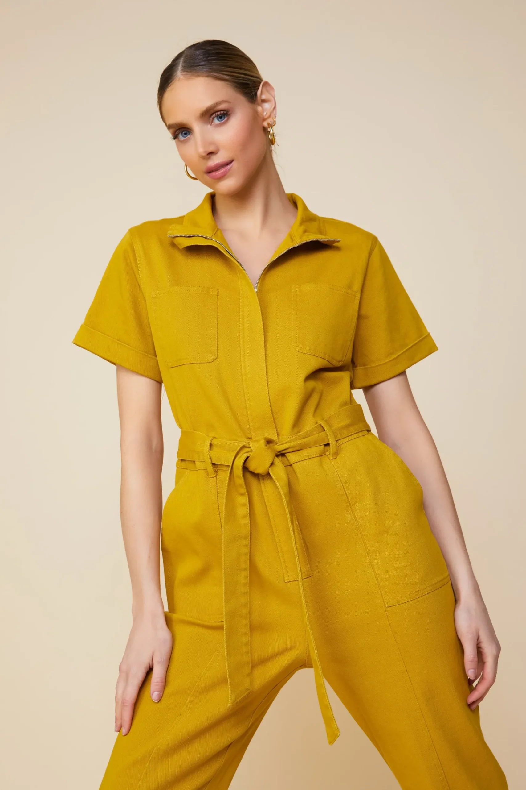 Millie Utility Zip Jumpsuit*SKIES ARE BLUE New