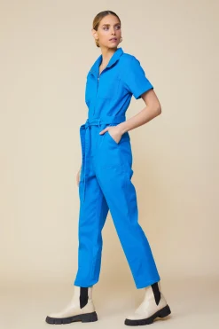 Millie Utility Zip Jumpsuit*SKIES ARE BLUE Clearance