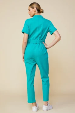 Millie Utility Zip Jumpsuit*SKIES ARE BLUE New