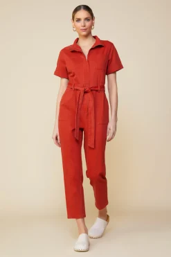 Millie Utility Zip Jumpsuit*SKIES ARE BLUE