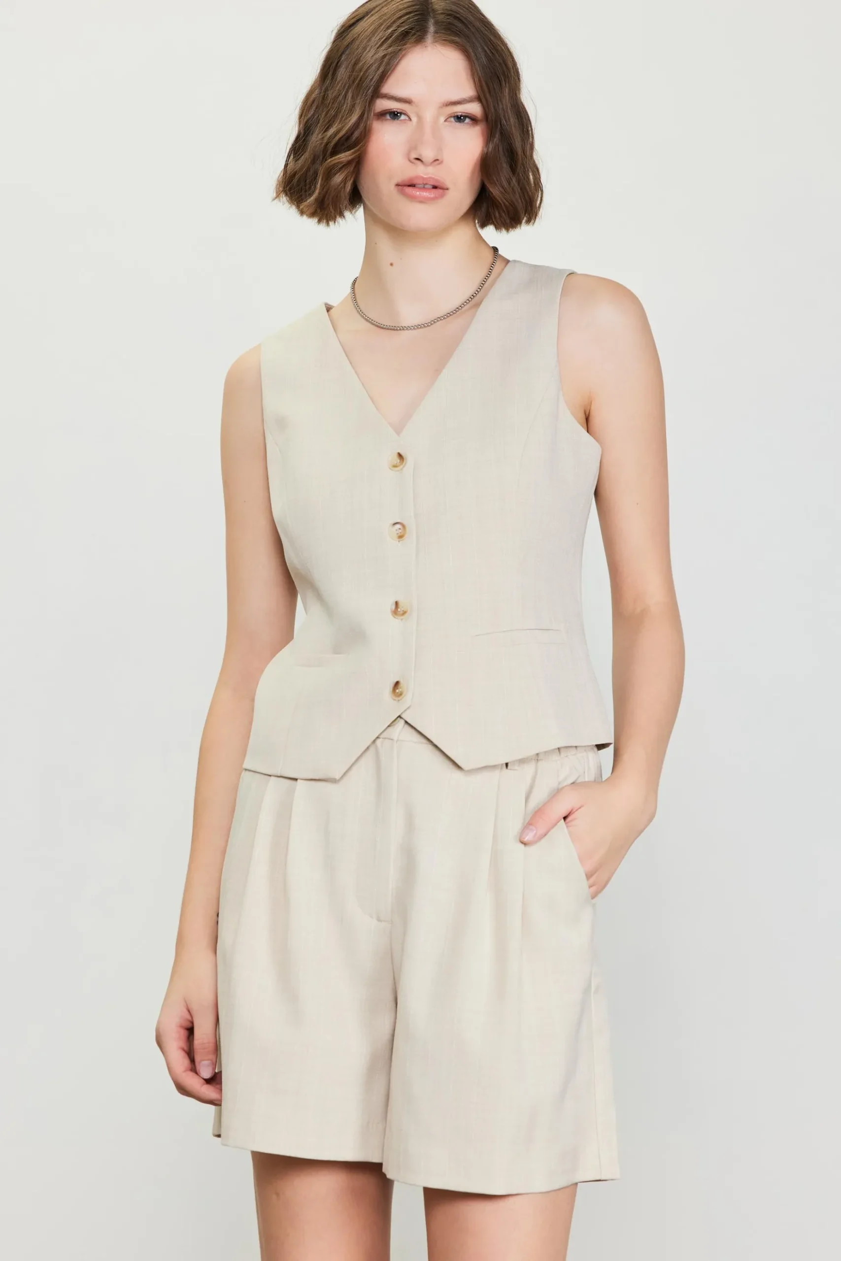 Mélange Tailored Vest*SKIES ARE BLUE Sale