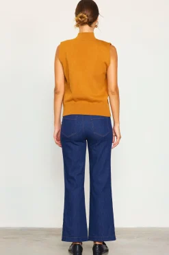 Mock Neck Sleeveless Knit Top*SKIES ARE BLUE Sale