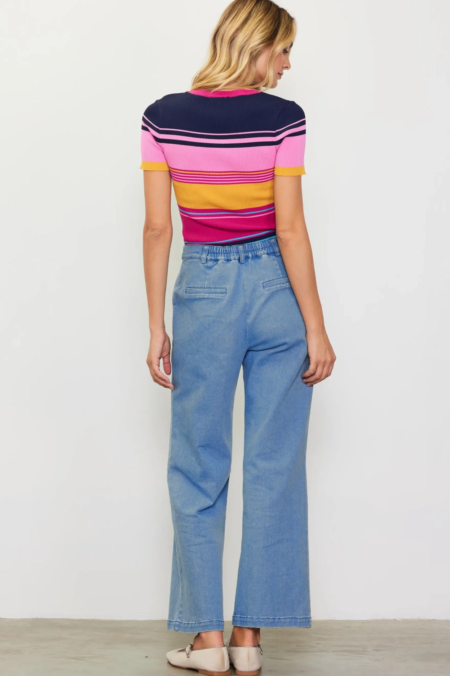Multicolor Stripe Knit Top*SKIES ARE BLUE Discount