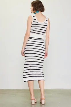 Nautical Stripe Crochet Skirt*SKIES ARE BLUE Online