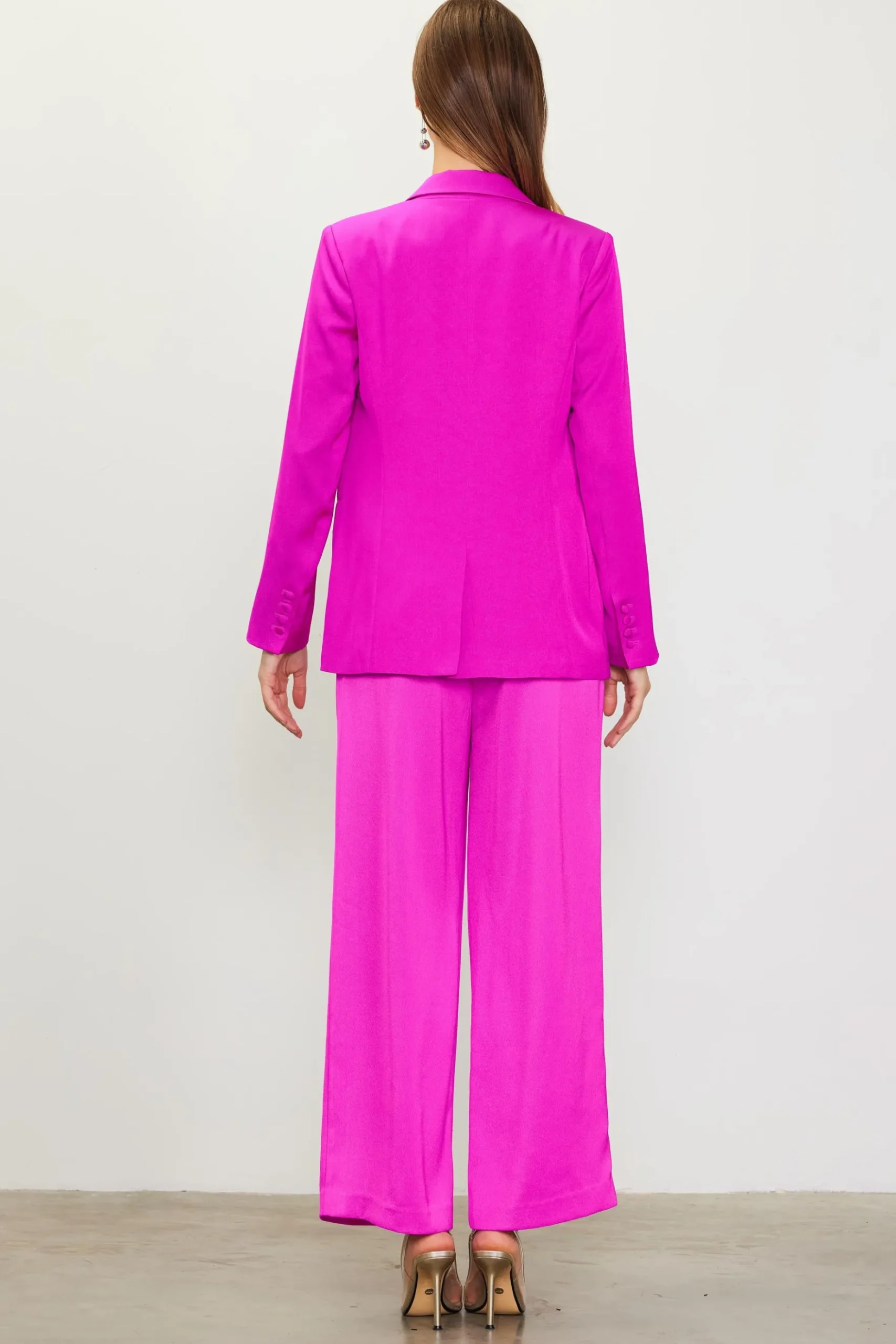 Neon Satin Welt Pocket Blazer*SKIES ARE BLUE
