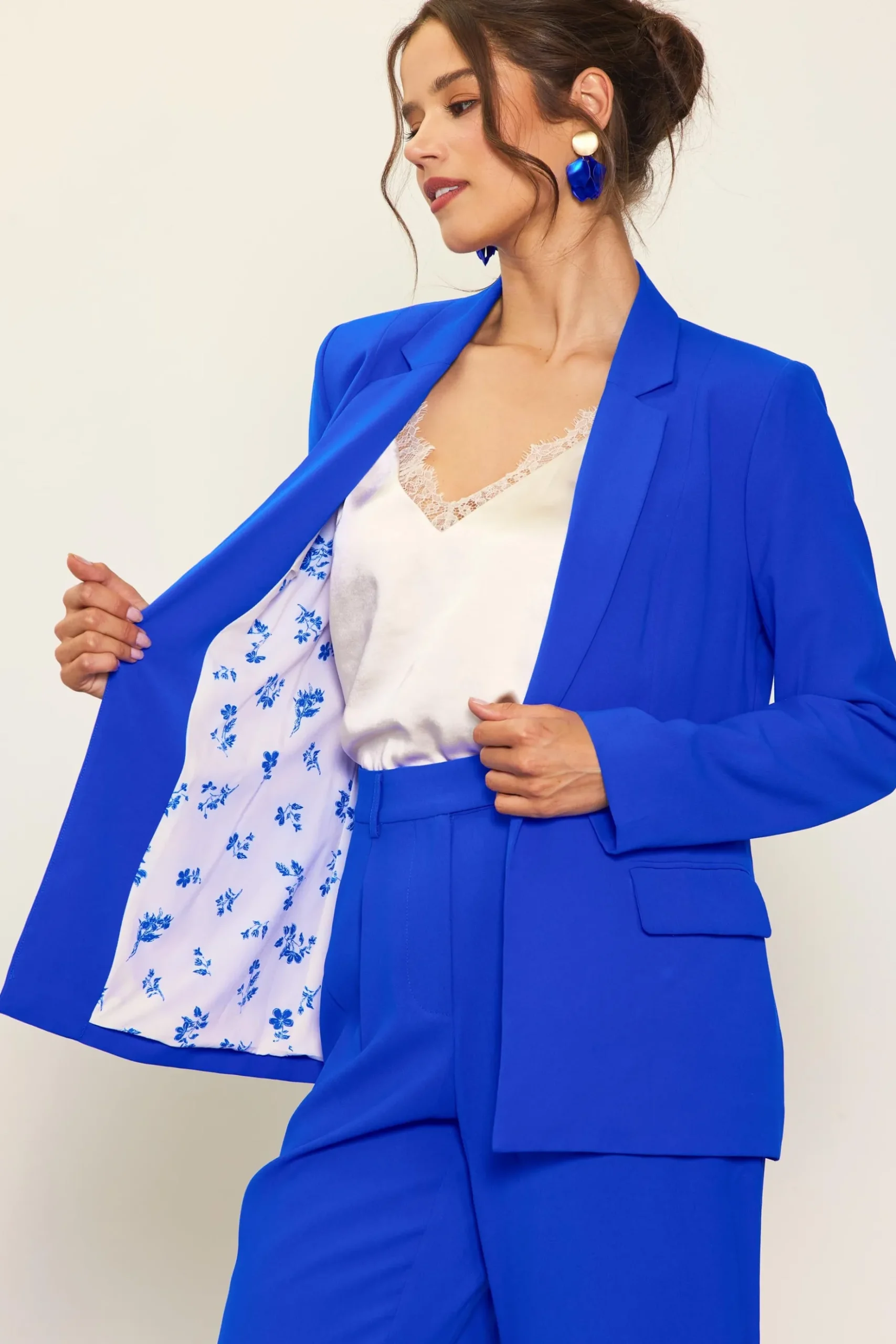 Neon Welt Pocket Blazer*SKIES ARE BLUE