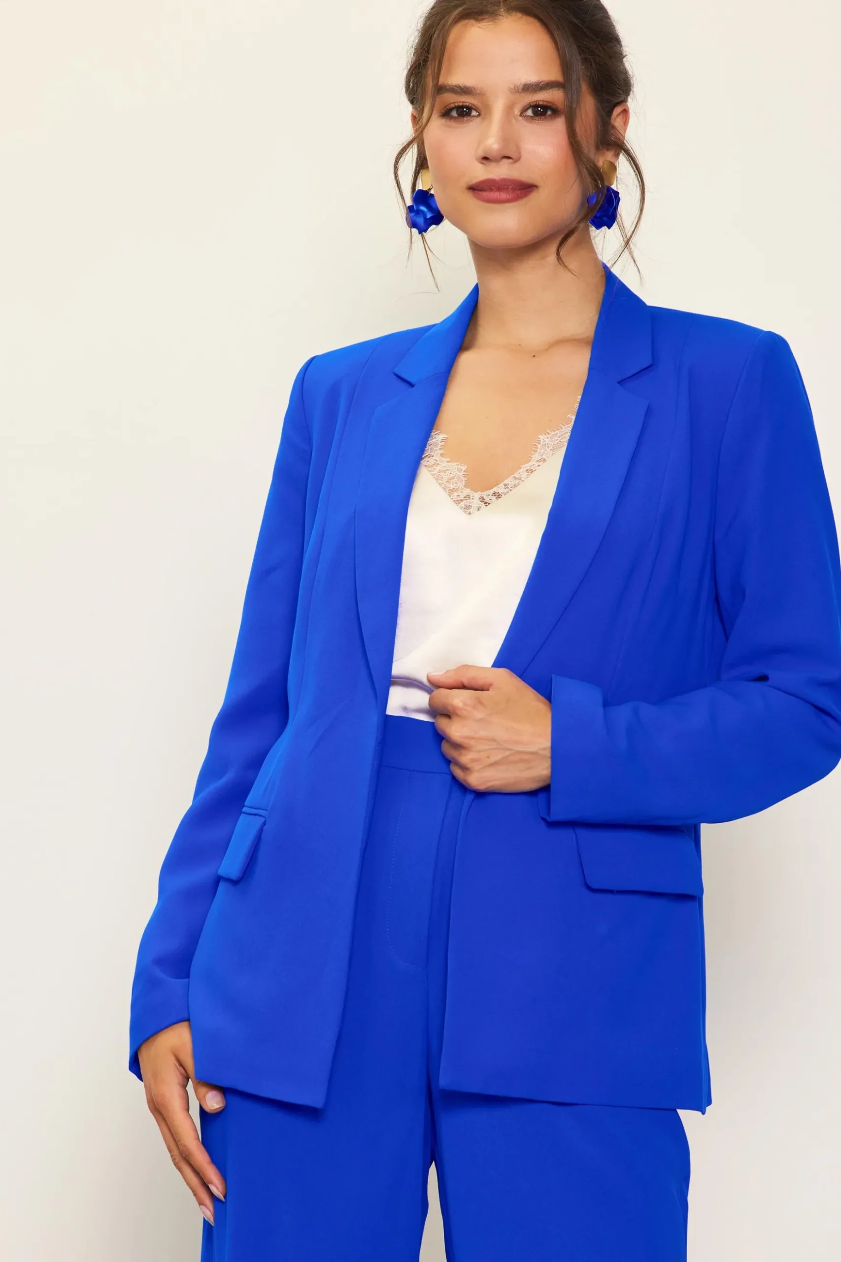 Neon Welt Pocket Blazer*SKIES ARE BLUE
