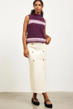Nora Mock Neck Sweater Vest*SKIES ARE BLUE Hot