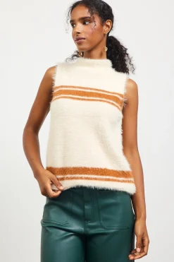 Nora Mock Neck Sweater Vest*SKIES ARE BLUE Discount