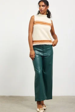 Nora Mock Neck Sweater Vest*SKIES ARE BLUE Discount