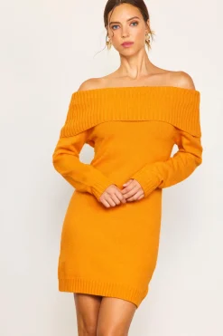 Off Shoulder Mini Sweater Dress*SKIES ARE BLUE Best